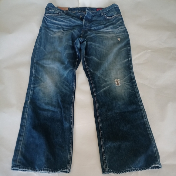 GAP Jeans Mens Gap 969 Distressed Button Fly Loose Boot Jeans 434